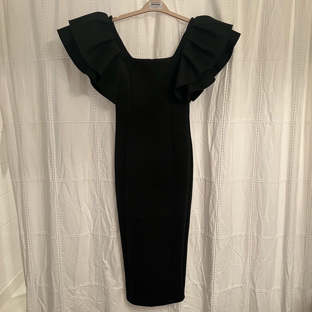 Missguided ASOS little black dress scuba material